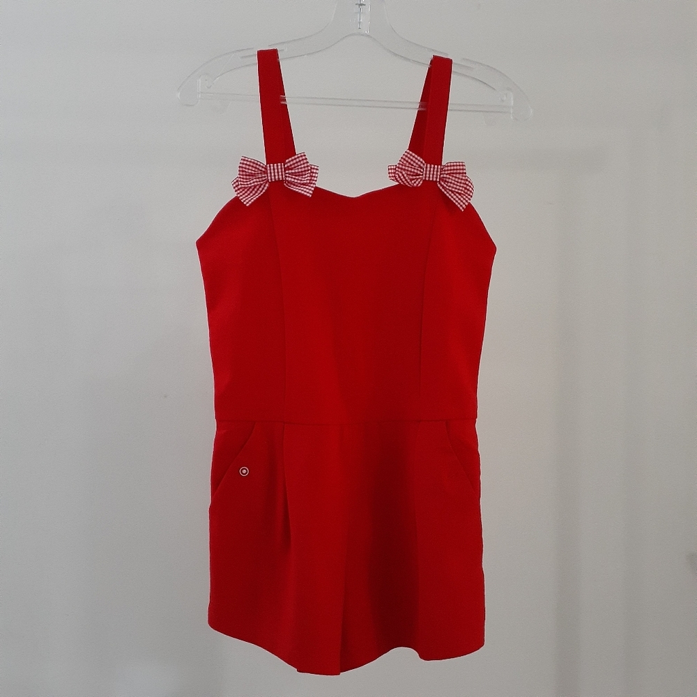 Janie & Jack Red Romper